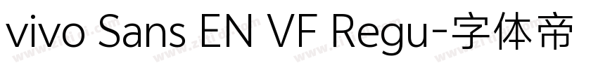 vivo Sans EN VF Regu字体转换